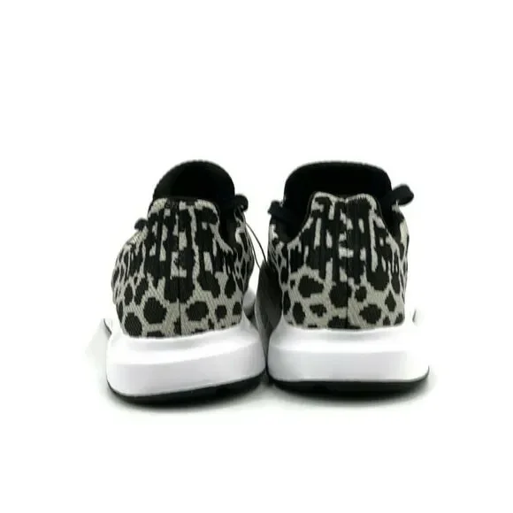 Adidas Swift Run Womens Running Shoe White Black Animal Leopard Trainer Sneaker - Picture 4 of 10